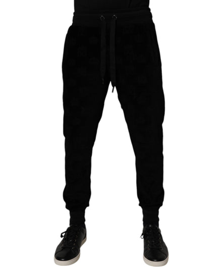Dolce & Gabbana Black Cotton Jogger Men Sweatpants Pants