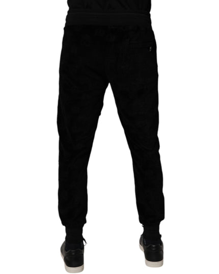 Dolce & Gabbana Black Cotton Jogger Men Sweatpants Pants