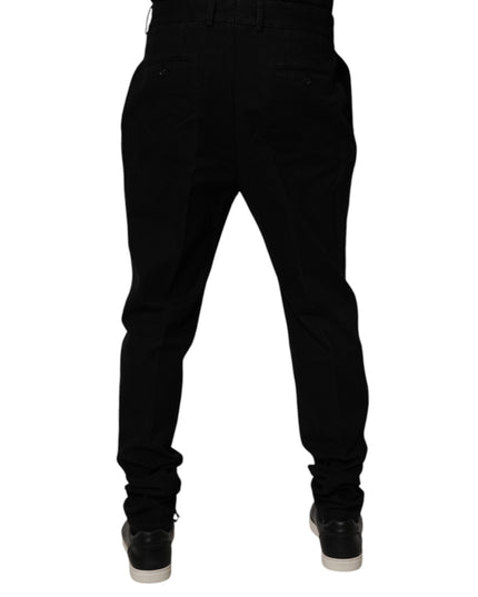 Dolce & Gabbana Black Cotton Stretch Skinny Pants