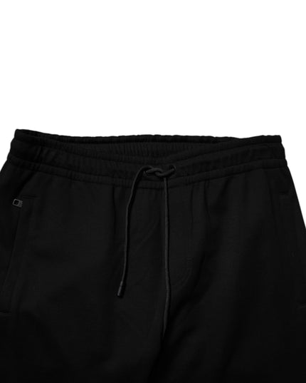 Dolce & Gabbana Black Cotton Blend Jogger Sweatpants Pants