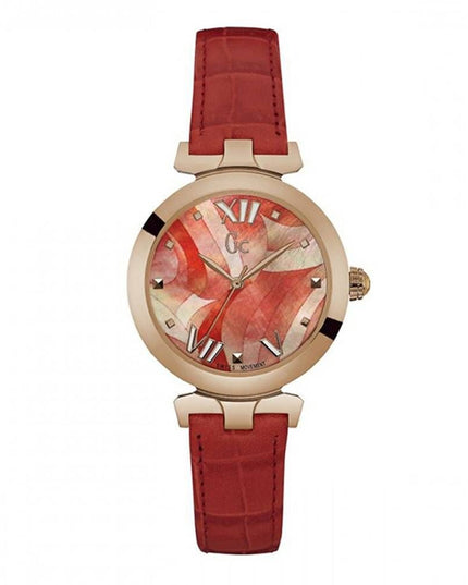 GC Orange Leather Dress Watch
