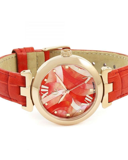 GC Orange Leather Dress Watch