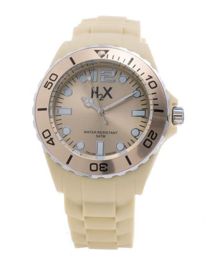Haurex Cream Rubber Sport Watch