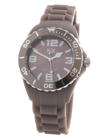 Haurex Brown Rubber Sport Watch