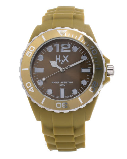 Haurex Brown Rubber Sport Watch