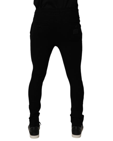 Dolce & Gabbana Black Cashmere Jogger Men Sweatpants Pants
