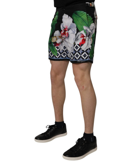 Dolce & Gabbana Multicolor Floral Polyester Men Bermuda Shorts