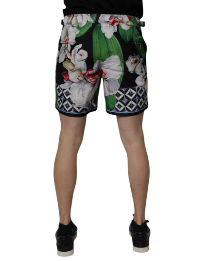 Dolce & Gabbana Multicolor Floral Polyester Men Bermuda Shorts