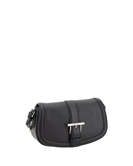 Alexander McQueen Black Calf Leather Bos Taurus Shoulder Bag
