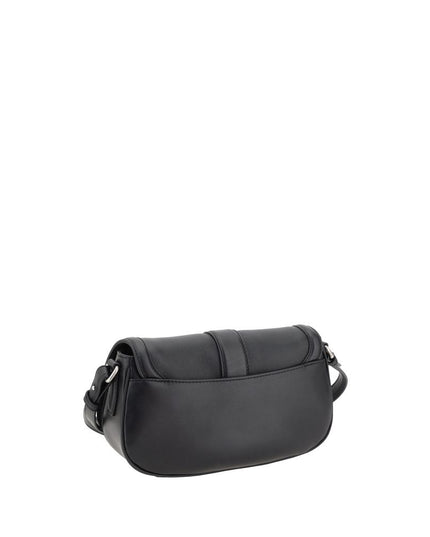 Alexander McQueen Black Calf Leather Bos Taurus Shoulder Bag