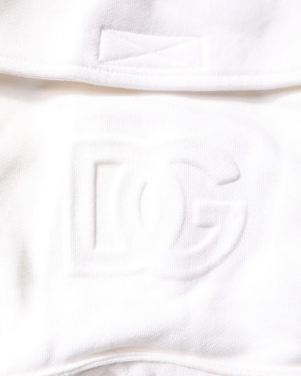 Dolce & Gabbana White Cotton Cargo Bermuda Sweatshorts Shorts