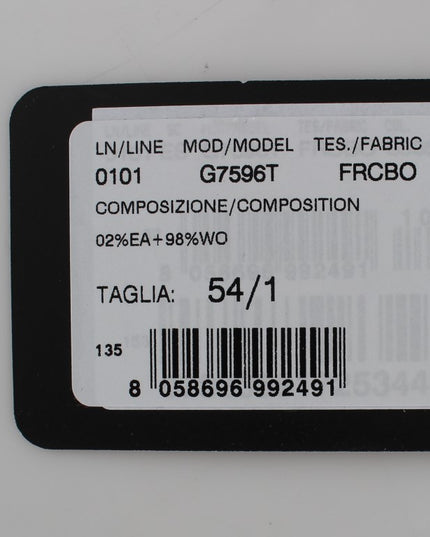 Dolce & Gabbana Gray Striped Formal Vest