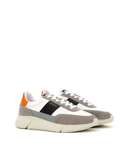 Axel Arigato Bicolor Fabric And Leather Athletic Sneakers