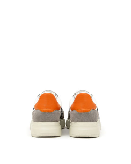 Axel Arigato Bicolor Fabric And Leather Athletic Sneakers