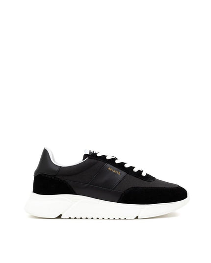 Axel Arigato Black And White Fabric And Leather Athletic Sneakers
