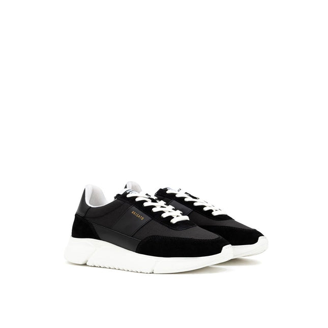 Axel Arigato Black And White Fabric And Leather Athletic Sneakers