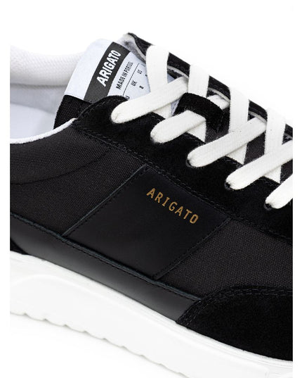 Axel Arigato Black And White Fabric And Leather Athletic Sneakers