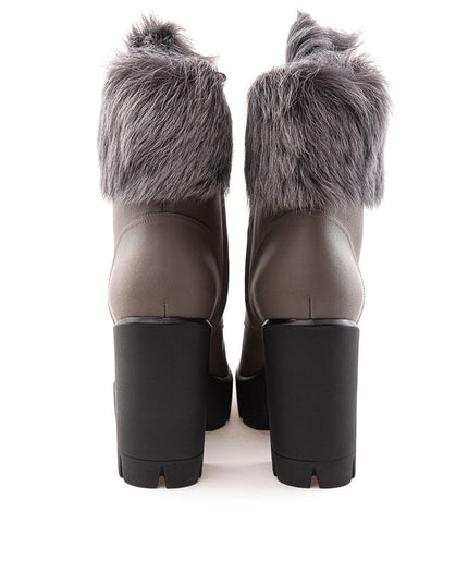 Giuseppe Zanotti Beige Eco Leather Lace-Up Boots