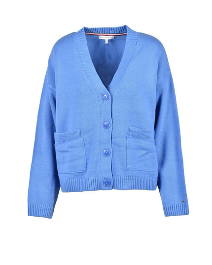 Tommy Hilfiger Blue Cotton Cardigan