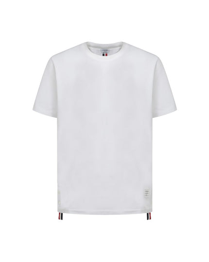 Thom Browne White Cotton T-Shirt