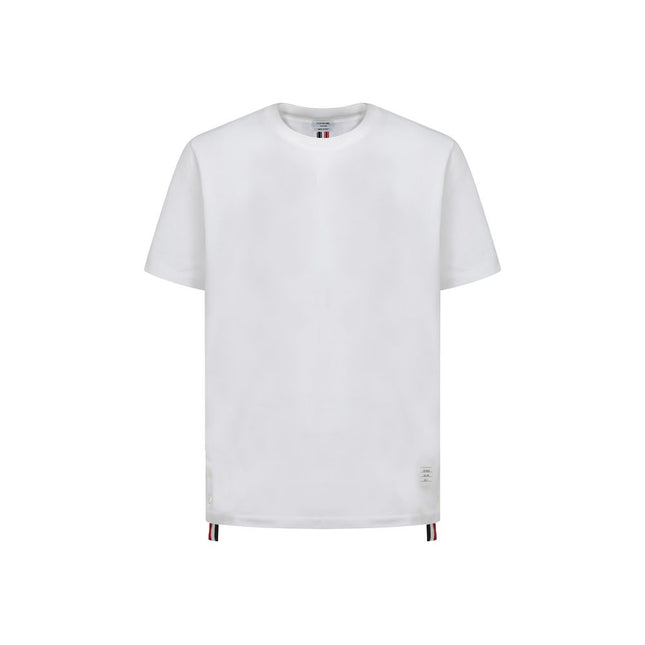 Thom Browne White Cotton T-Shirt