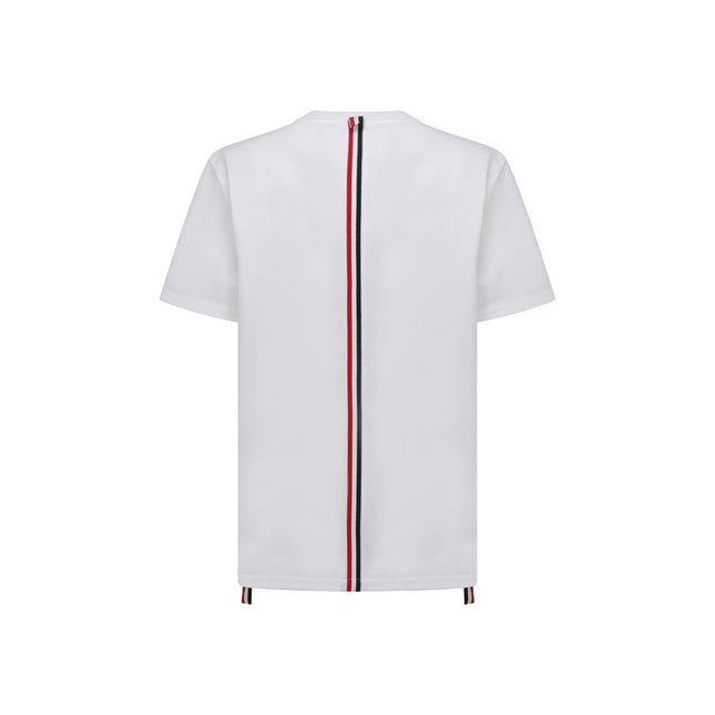 Thom Browne White Cotton T-Shirt
