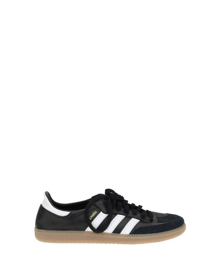 Adidas Black Calf Leather Bos Taurus Athletic Sneakers