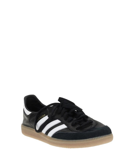 Adidas Black Calf Leather Bos Taurus Athletic Sneakers