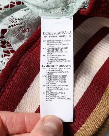 Dolce & Gabbana Multicolor Floral Lace Cardigan Sweater