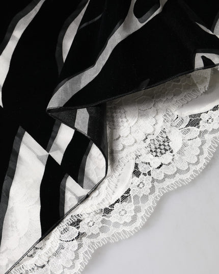 Dolce & Gabbana Black White Zebra A-line Sheath Mini Dress