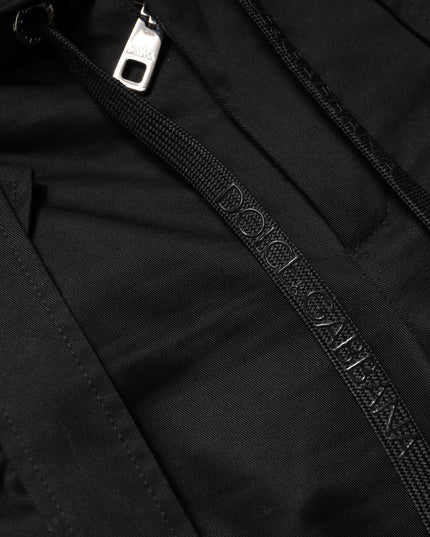Dolce & Gabbana Black Cotton High Waist Cargo Pants