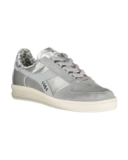 Diadora Gray Leather Women Sneaker