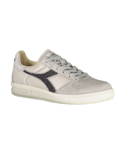Diadora Gray Leather Women Sneaker
