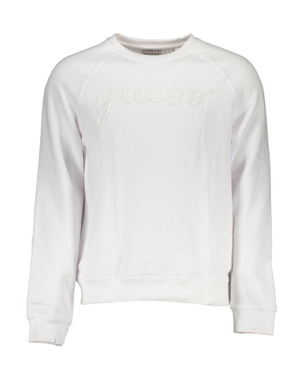 Guess Jeans White Cotton Men Sweater