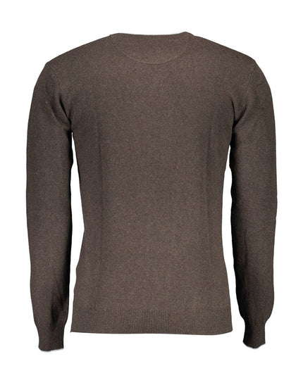 U.S. POLO ASSN. Brown Wool Men Sweater
