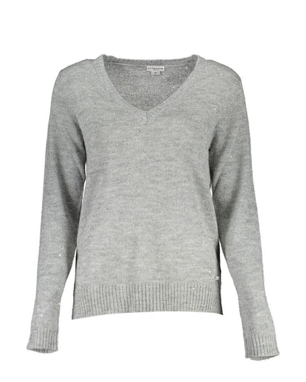 U.S. POLO ASSN. Silver Wool Women Sweater