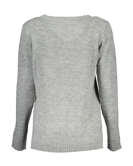 U.S. POLO ASSN. Silver Wool Women Sweater