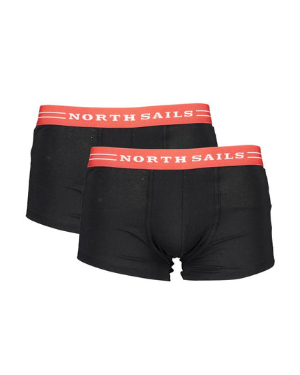North Sails Black Cotton Men Boxer Shorts