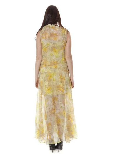 John Galliano Yellow Polyester Women Dress