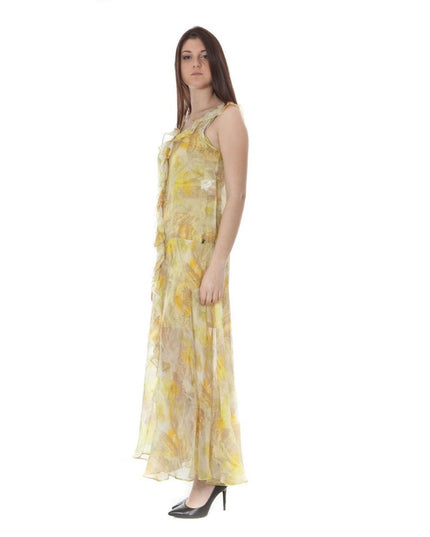 John Galliano Yellow Polyester Women Dress