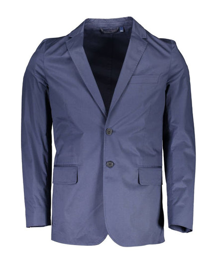 Gant Blue Cotton Men Jacket