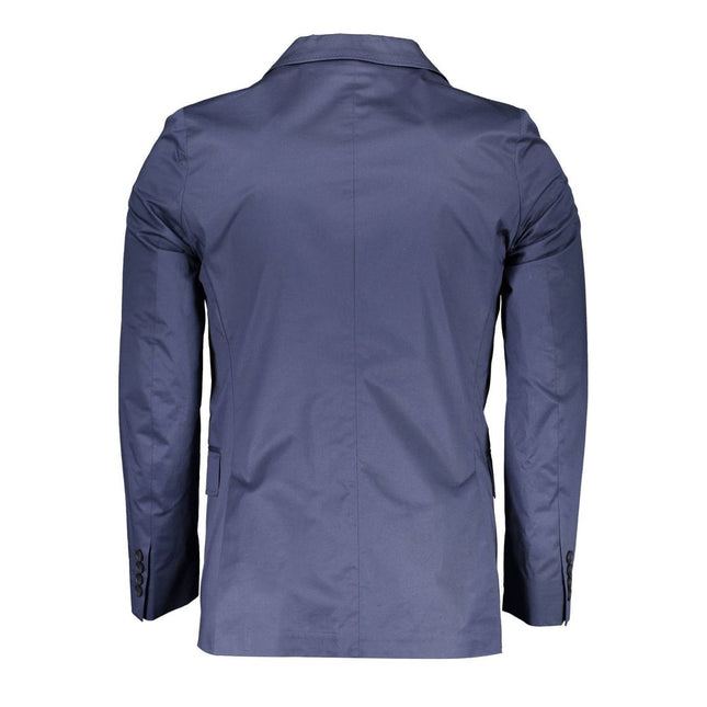Gant Blue Cotton Men Jacket