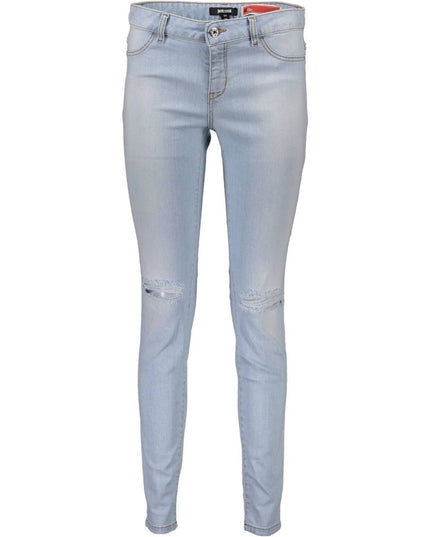 Just Cavalli Blue Cotton Women Jeans