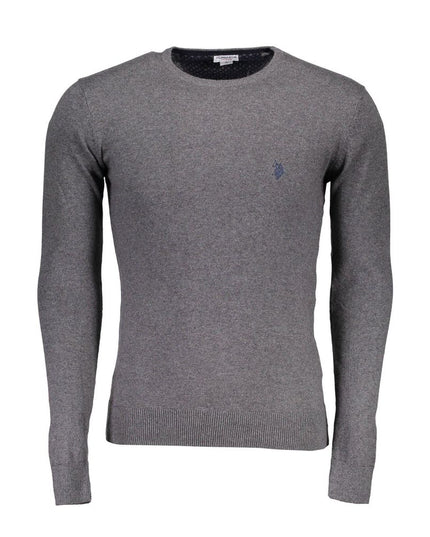 U.S. POLO ASSN. Gray Cotton Men Sweater