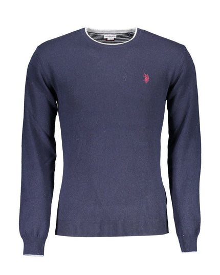 U.S. POLO ASSN. Blue Wool Men Sweater
