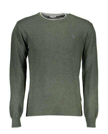 U.S. POLO ASSN. Green Wool Men Sweater