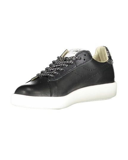 Diadora Black Leather Women Sneaker