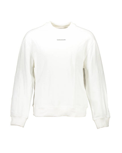 Calvin Klein White Cotton Men Sweater
