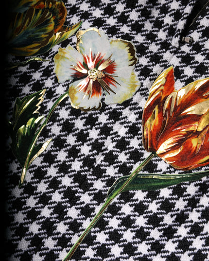 Dolce & Gabbana Multicolor Floral Print High Waist Pencil Cut Skirt