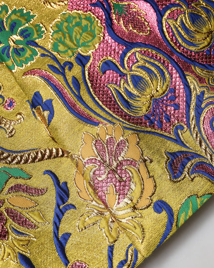 Dolce & Gabbana Multicolor Floral Jacquard Mid Waist Mini Skirt